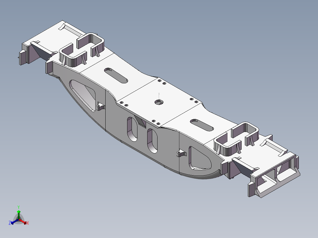 摇枕主体2正等轴测图