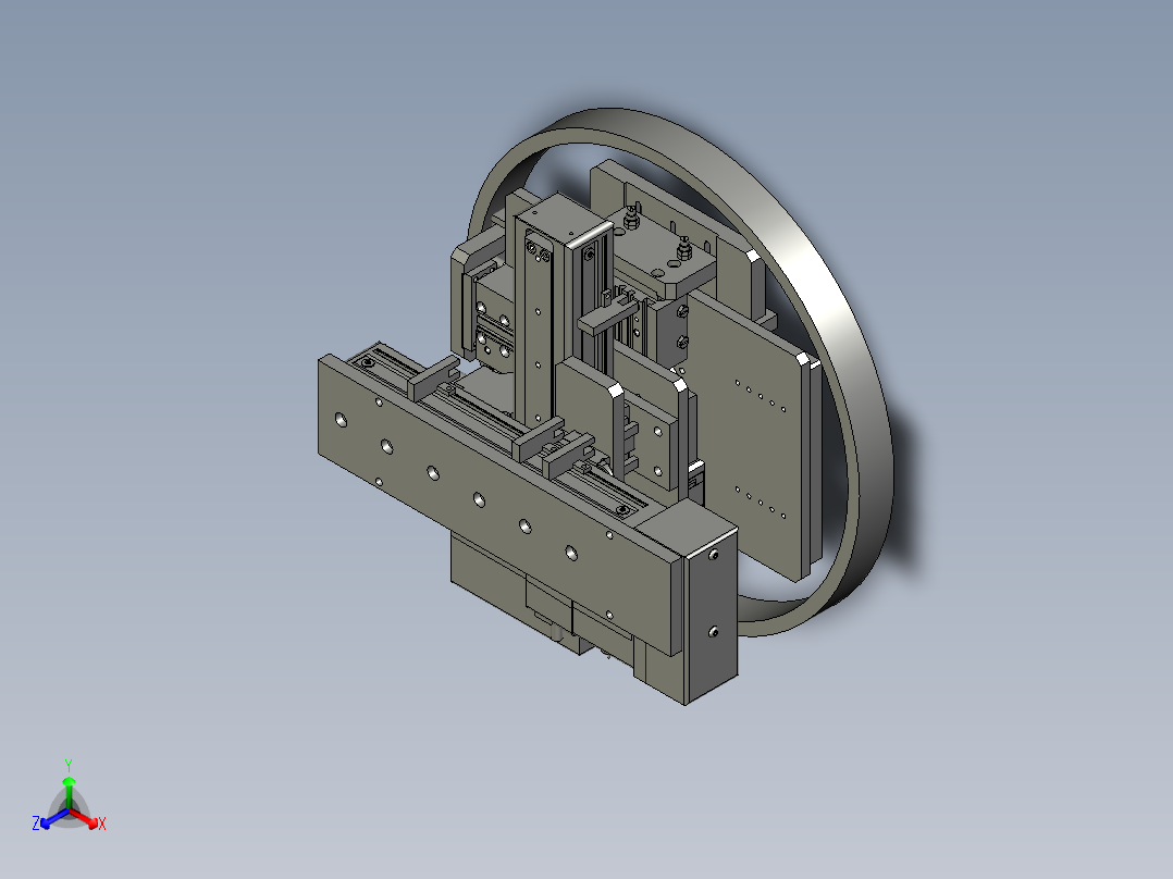 2017-XY定位旋转机械手主视图