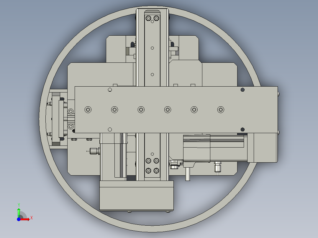 2017-XY定位旋转机械手前视图