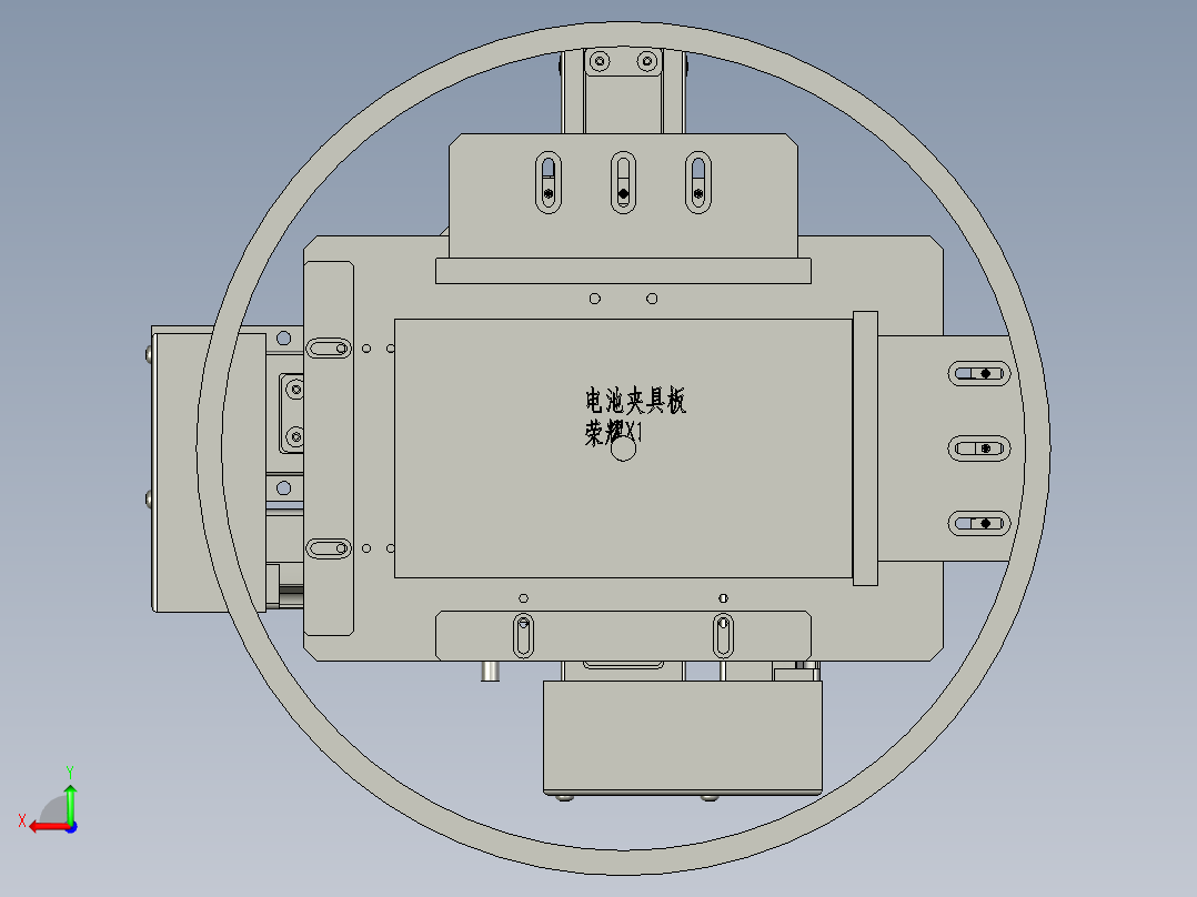2017-XY定位旋转机械手后视图