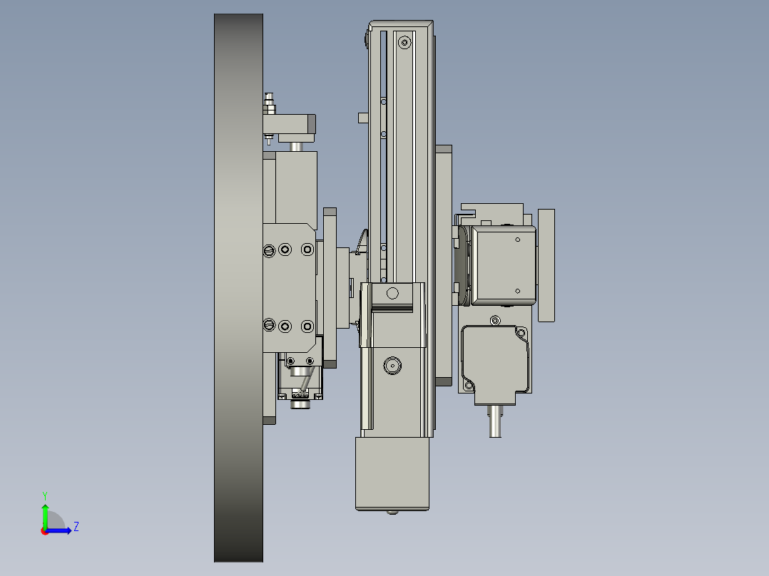 2017-XY定位旋转机械手左视图