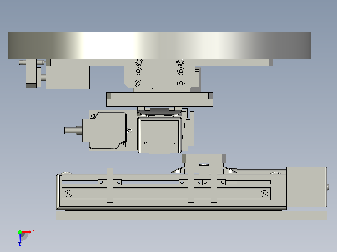 2017-XY定位旋转机械手俯视图