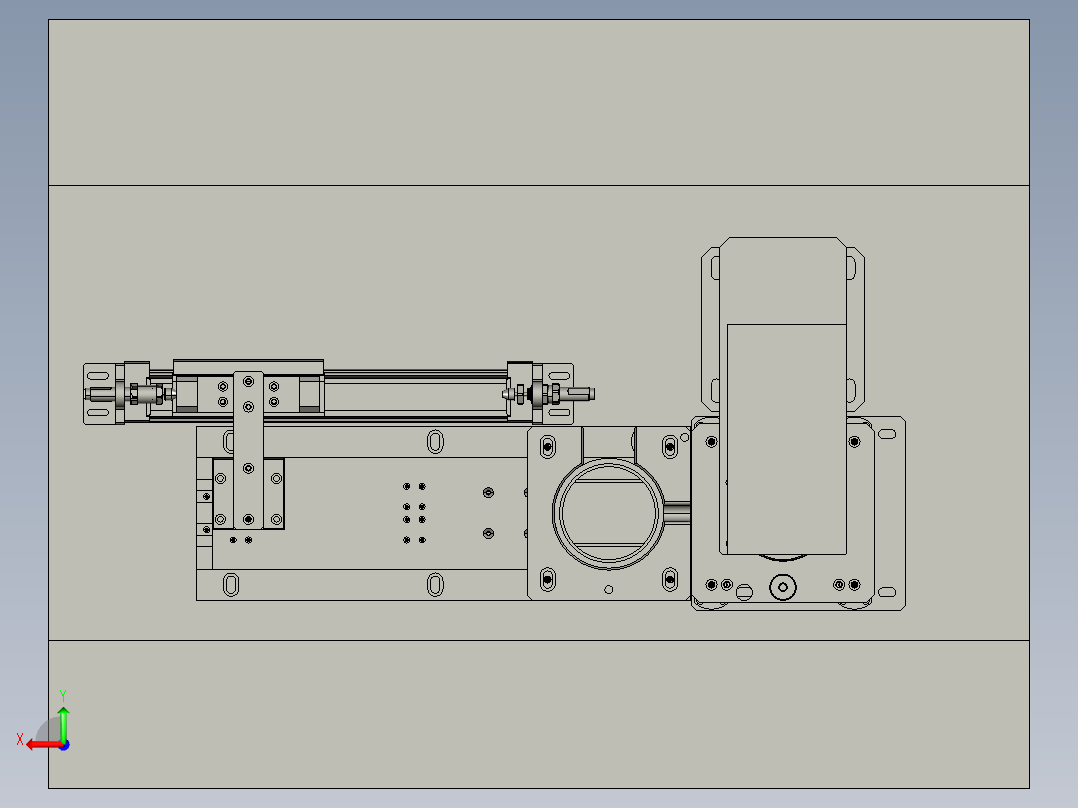 轮毂轴承和油封装配装置后视图
