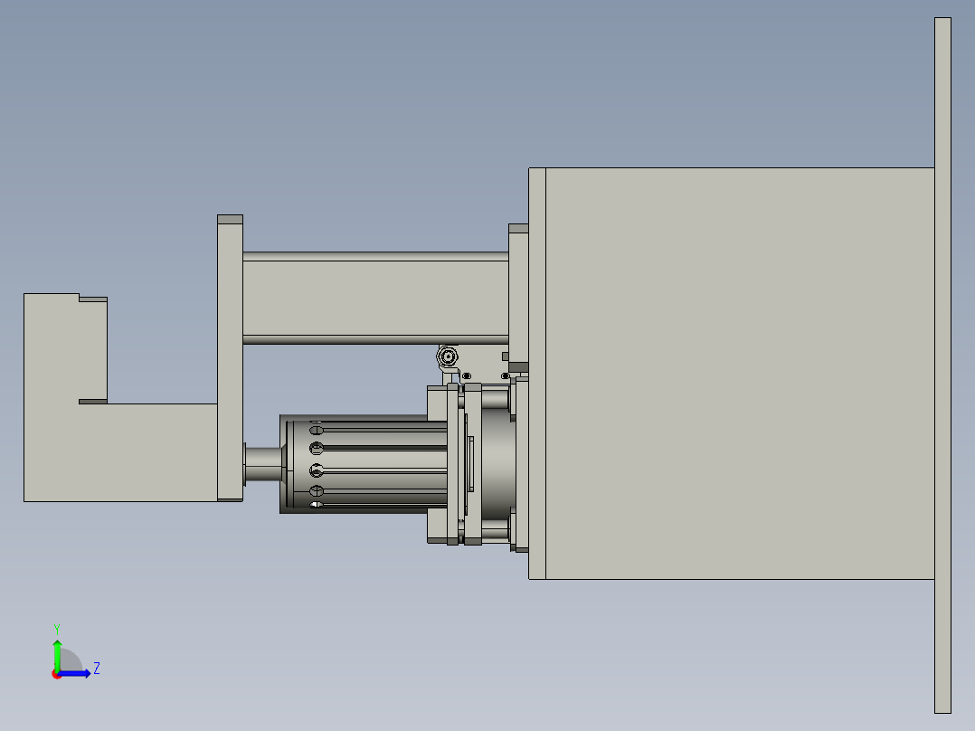 轮毂轴承和油封装配装置左视图