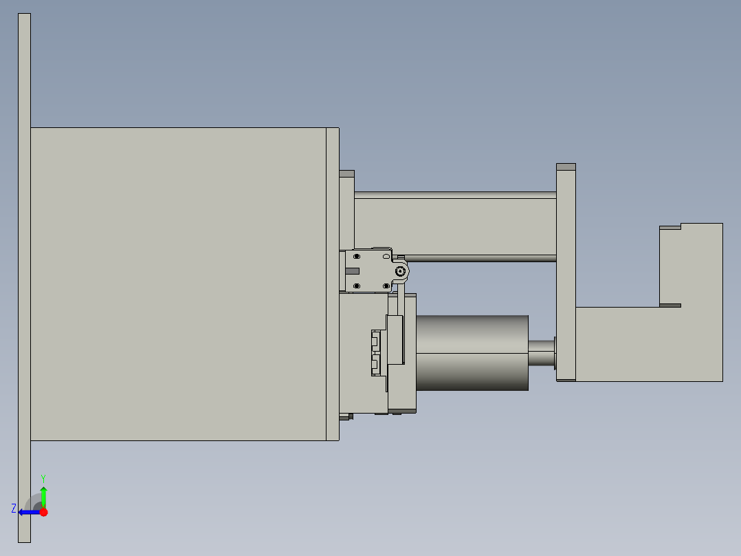 轮毂轴承和油封装配装置右视图