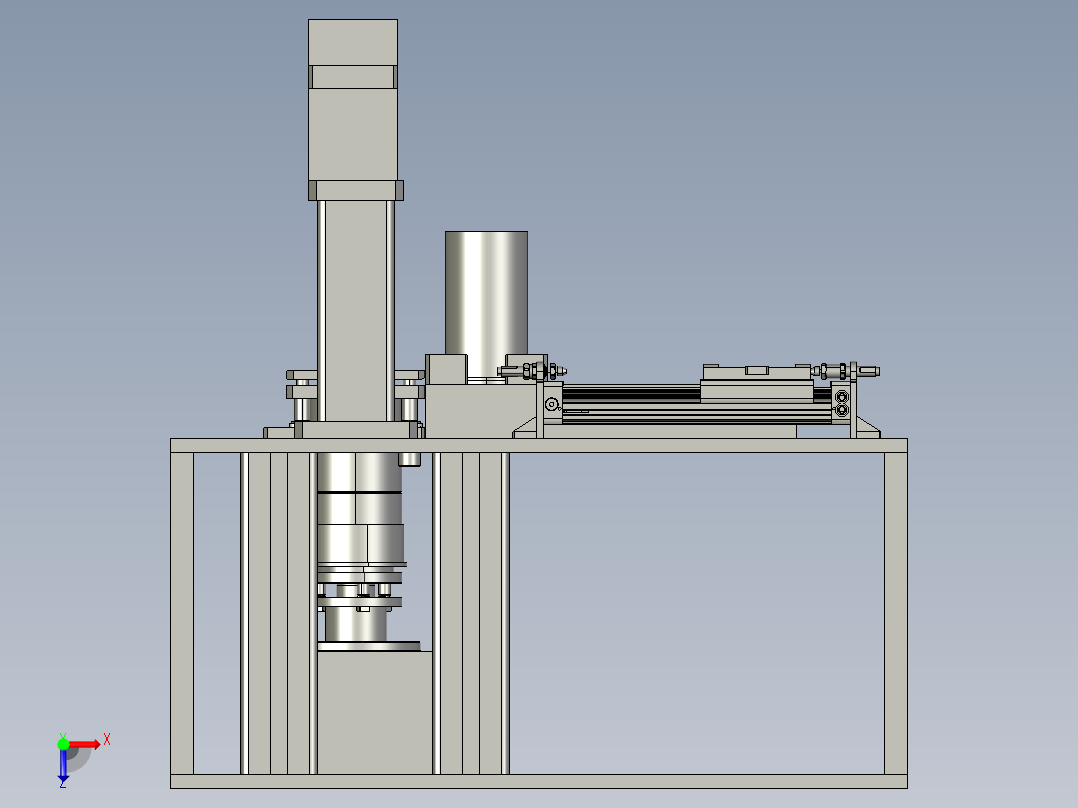 轮毂轴承和油封装配装置俯视图
