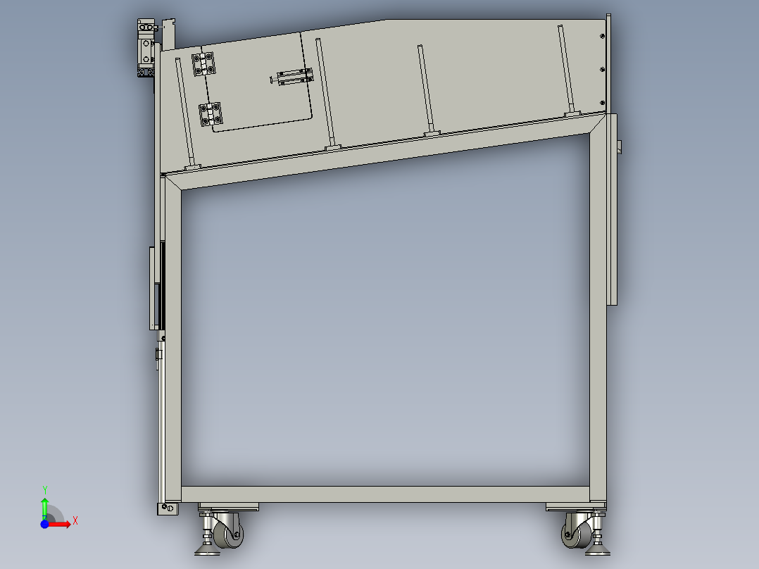 扁状管料自动排序机前视图