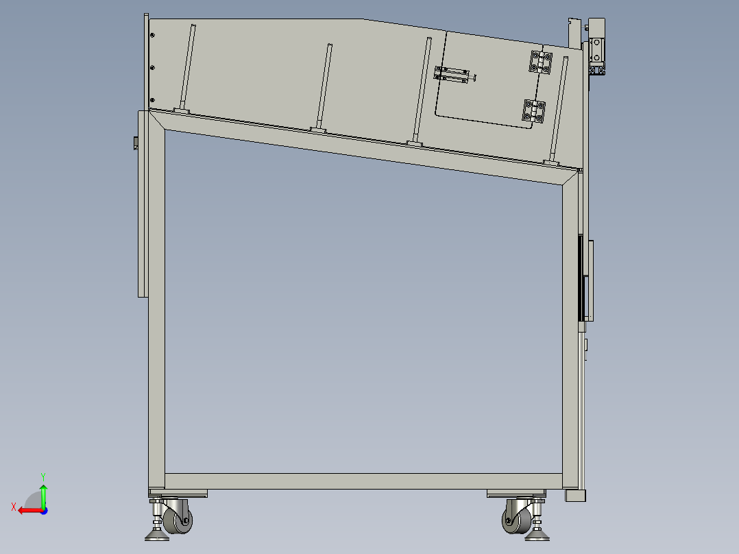 扁状管料自动排序机后视图