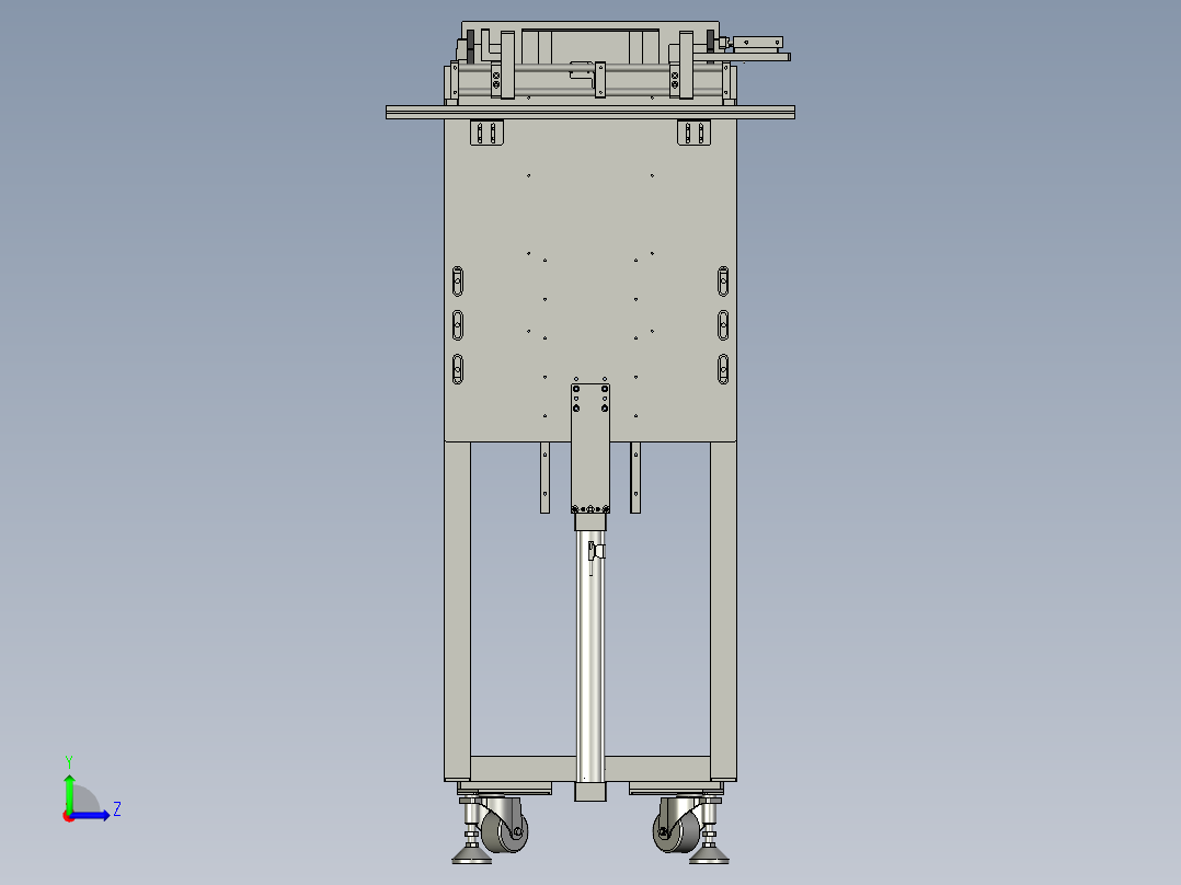 扁状管料自动排序机左视图