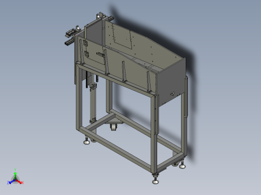 扁状管料自动排序机正等轴测缩略图