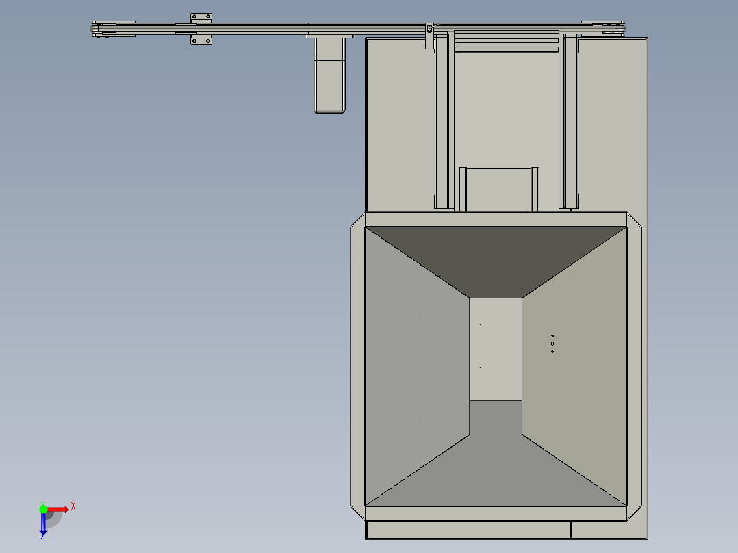 入料机系统1俯视图