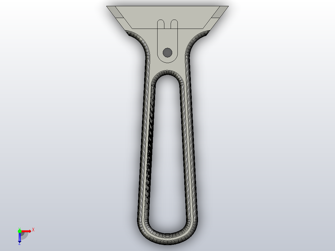 刮胡刀刮刀俯视图