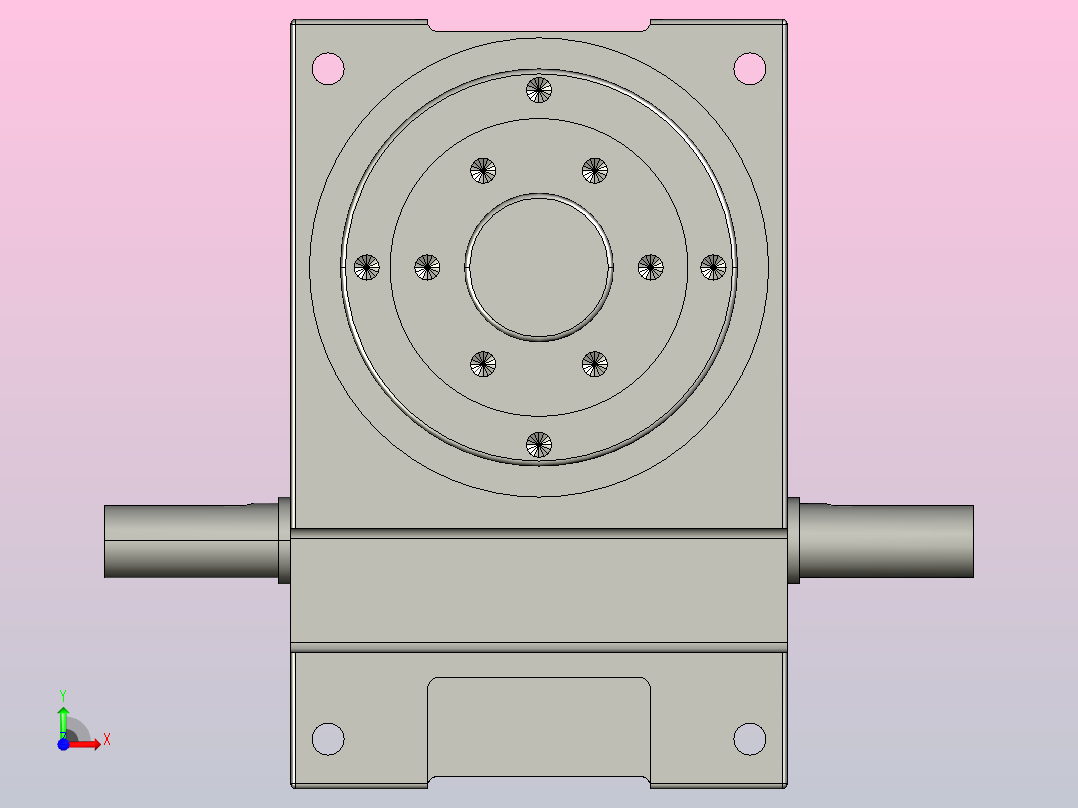 110DF法兰系列凸轮分割器[110DF]前视图