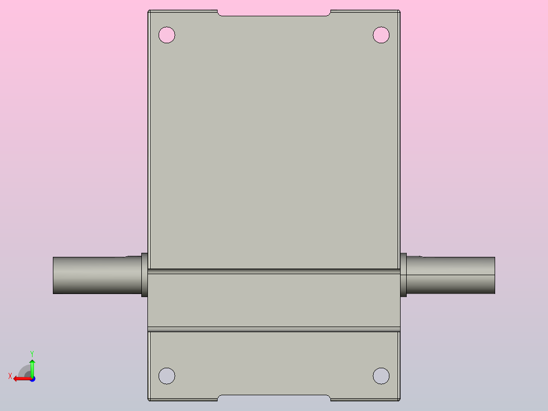 110DF法兰系列凸轮分割器[110DF]后视图