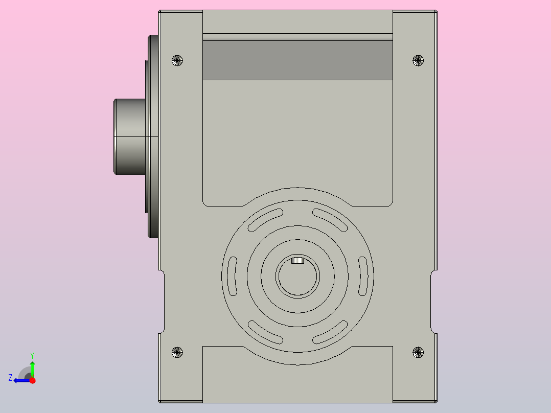 110DF法兰系列凸轮分割器[110DF]右视图