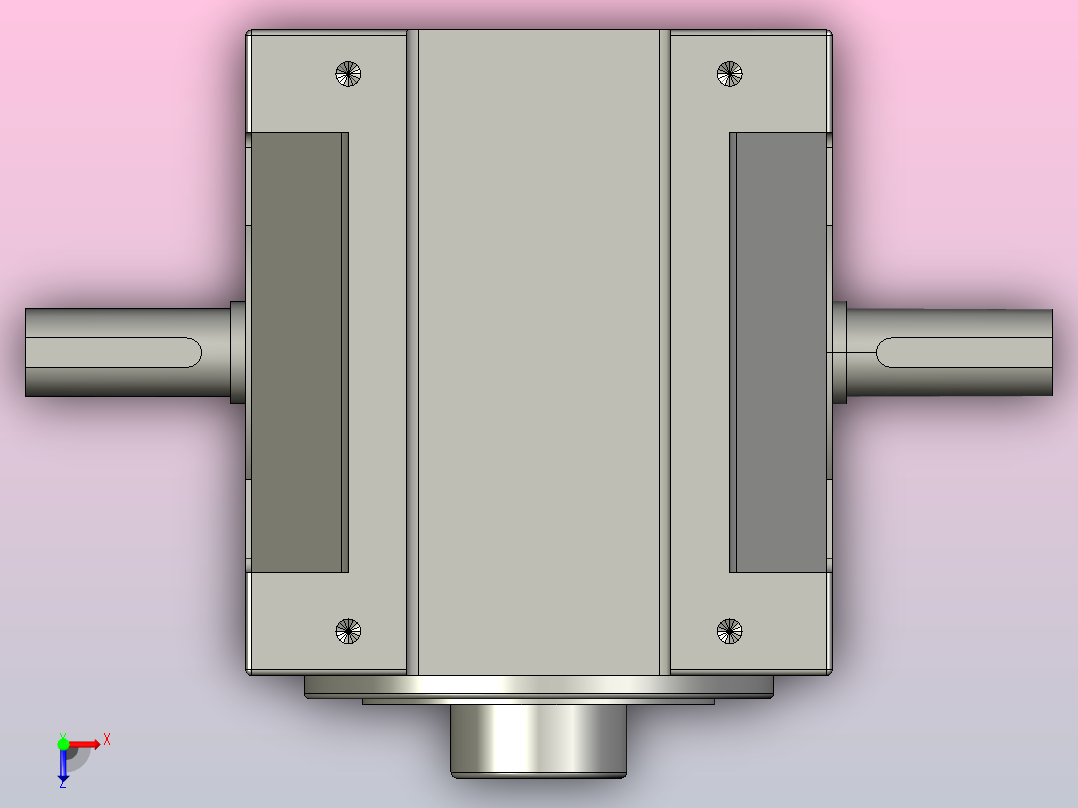 110DF法兰系列凸轮分割器[110DF]俯视图
