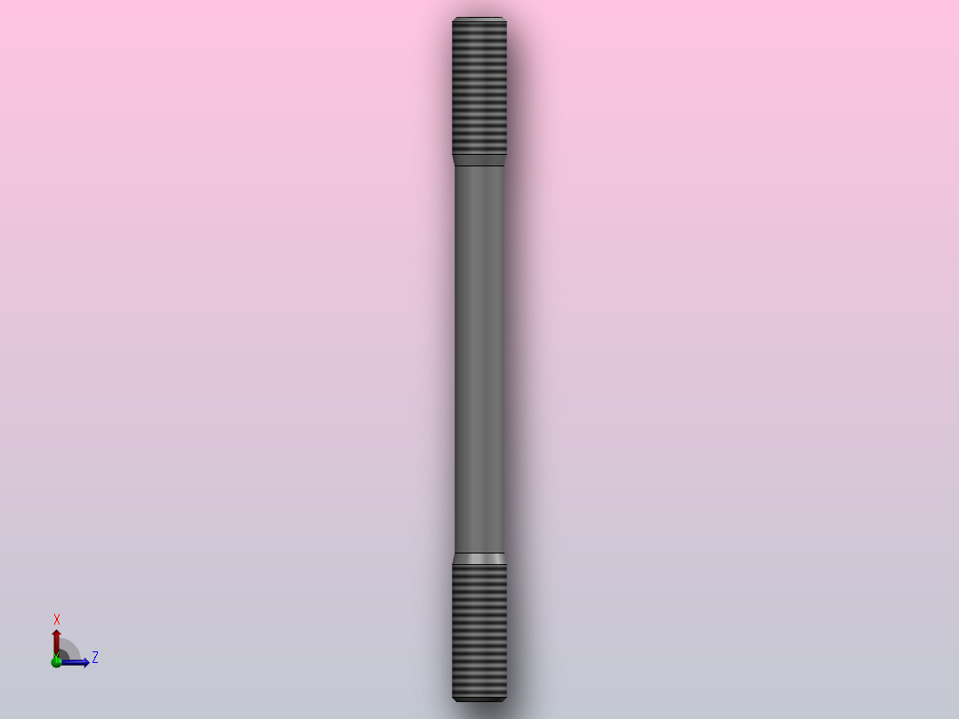 双头螺柱M12X150俯视图