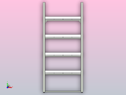 1号货架。商店的家具前视缩略图