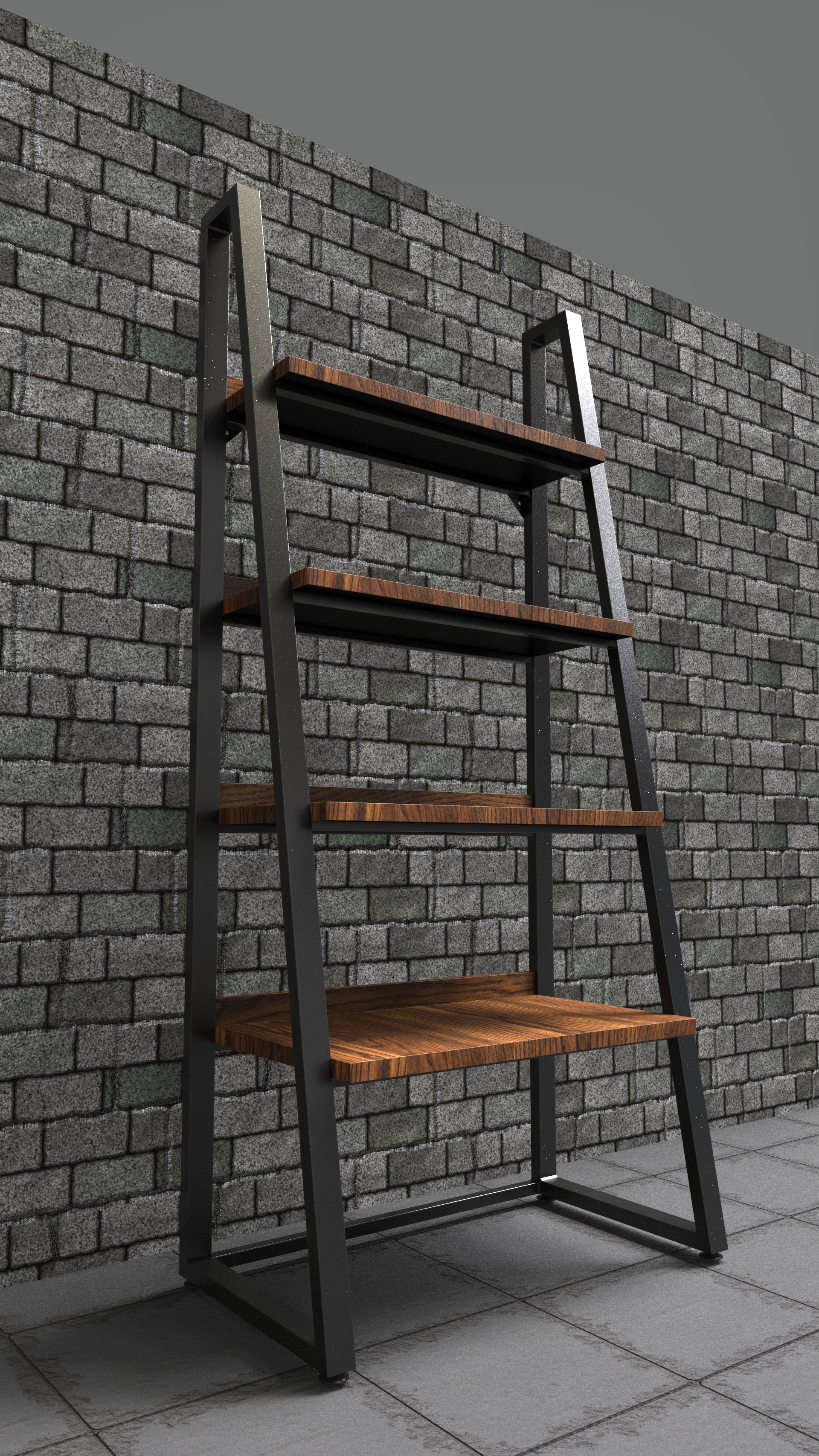 1号货架。商店的家具