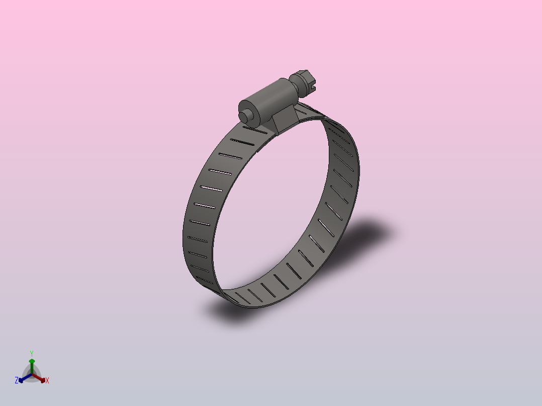 Q676 B型和C型蜗杆传动式软管环箍_Q67670主视图