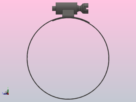 Q676 B型和C型蜗杆传动式软管环箍_Q67670右视缩略图