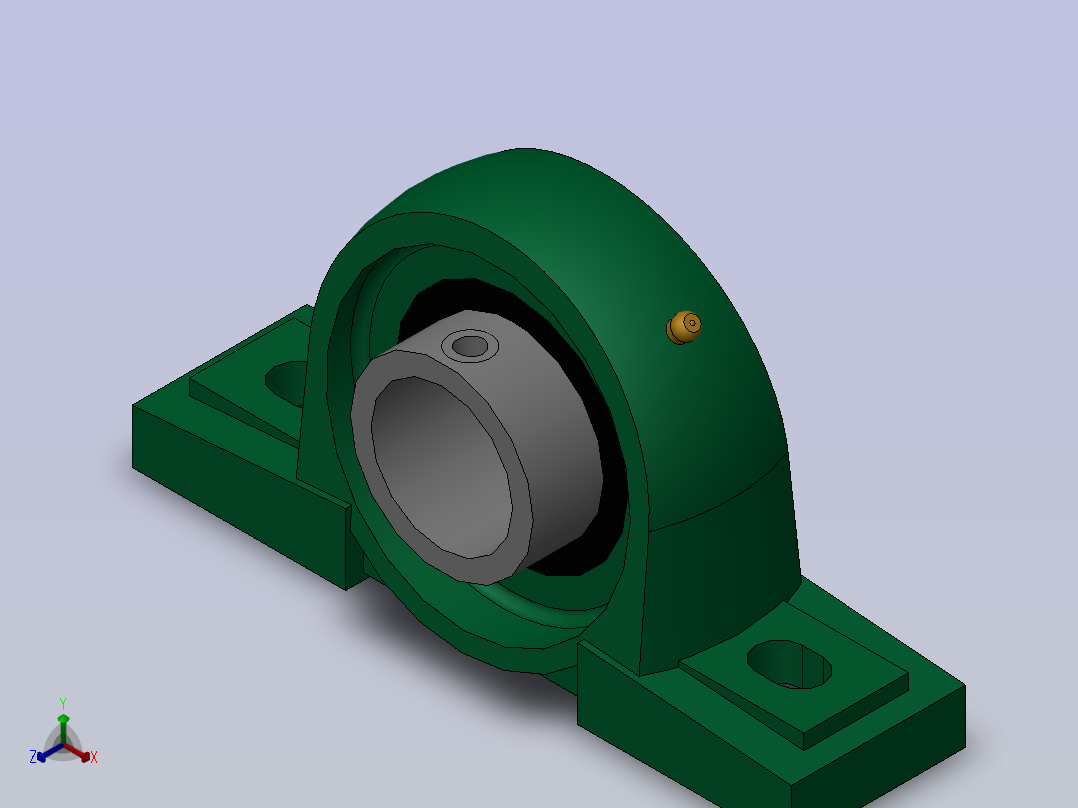 GB／T7810-1995带立式座轴承UCP主视图