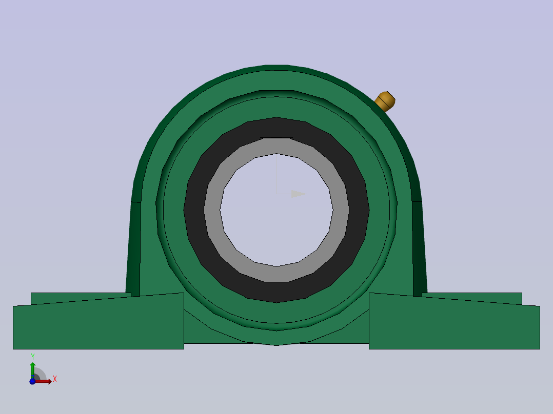 GB／T7810-1995带立式座轴承UCP前视图