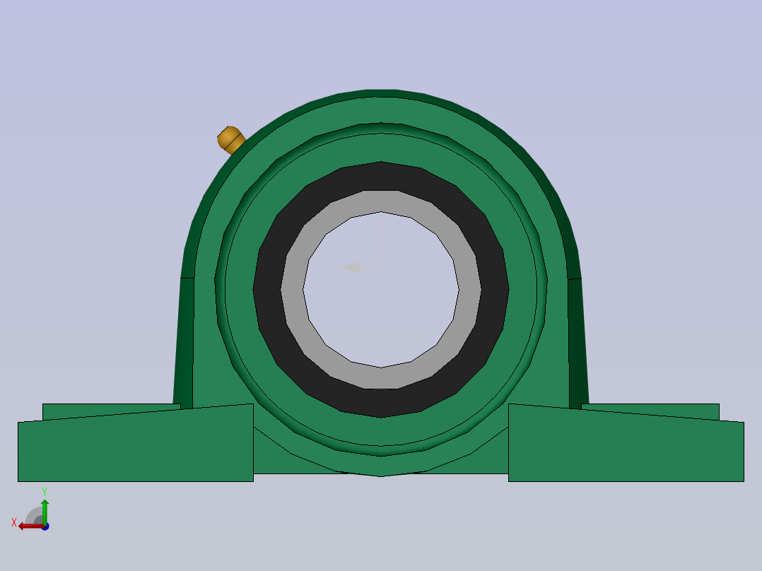 GB／T7810-1995带立式座轴承UCP后视图