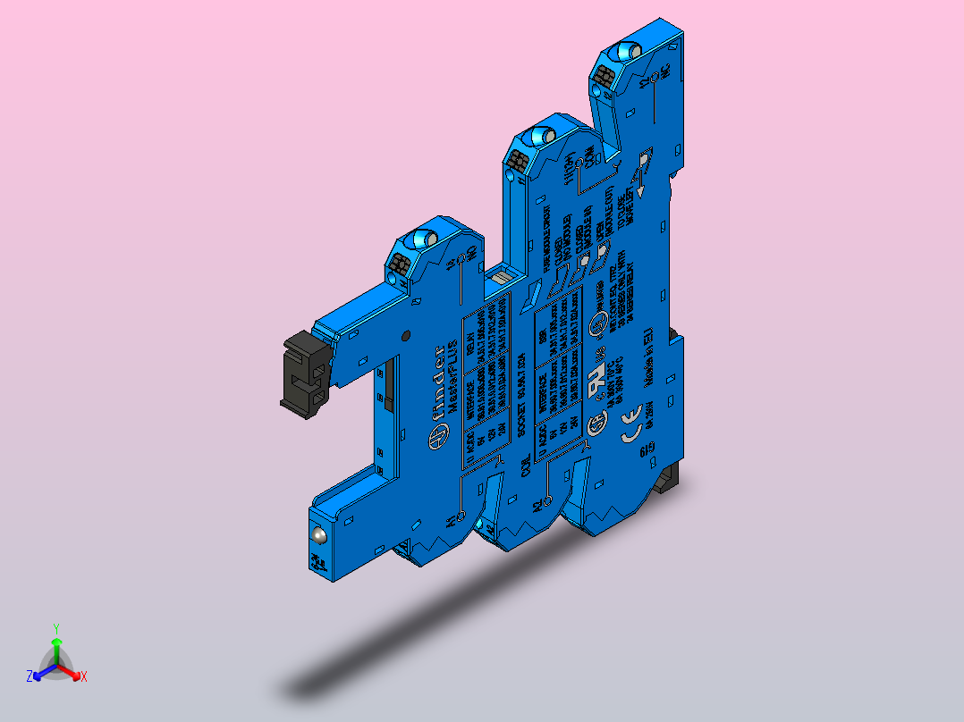 接口继电器主视图