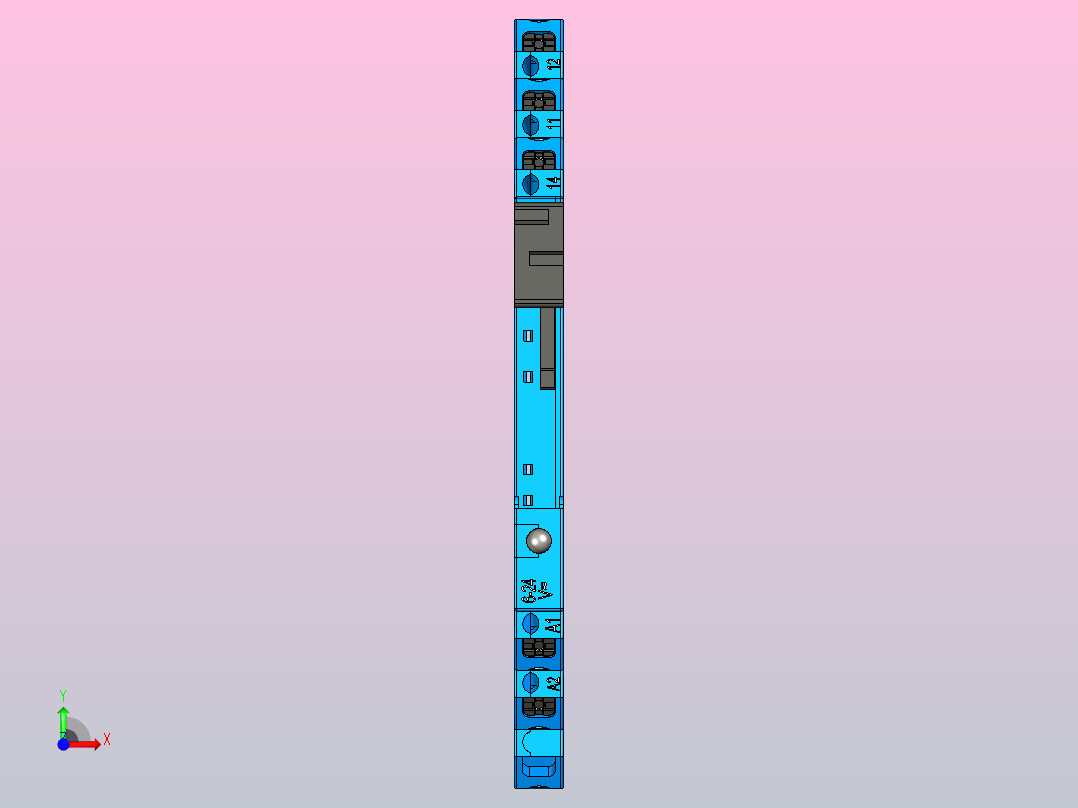 接口继电器前视图