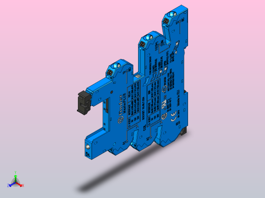接口继电器正等轴测缩略图