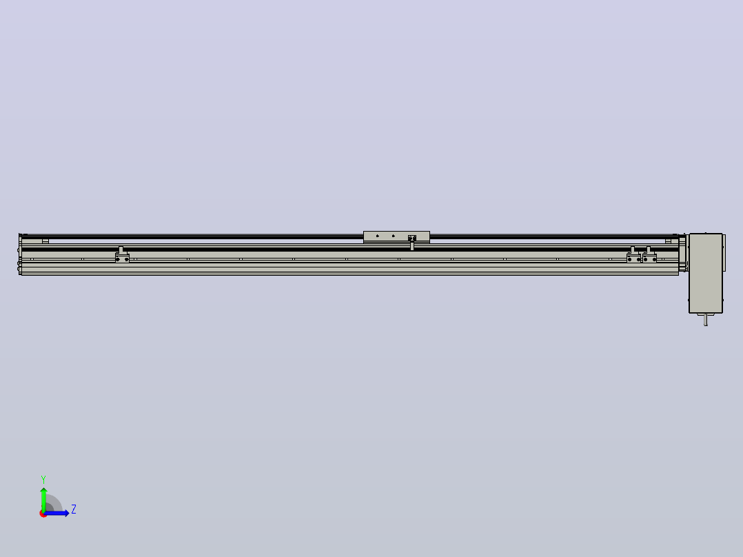 MT120BT半封闭皮带滑台[MT120BT.L100.1000.LD.P40.C3]左视图
