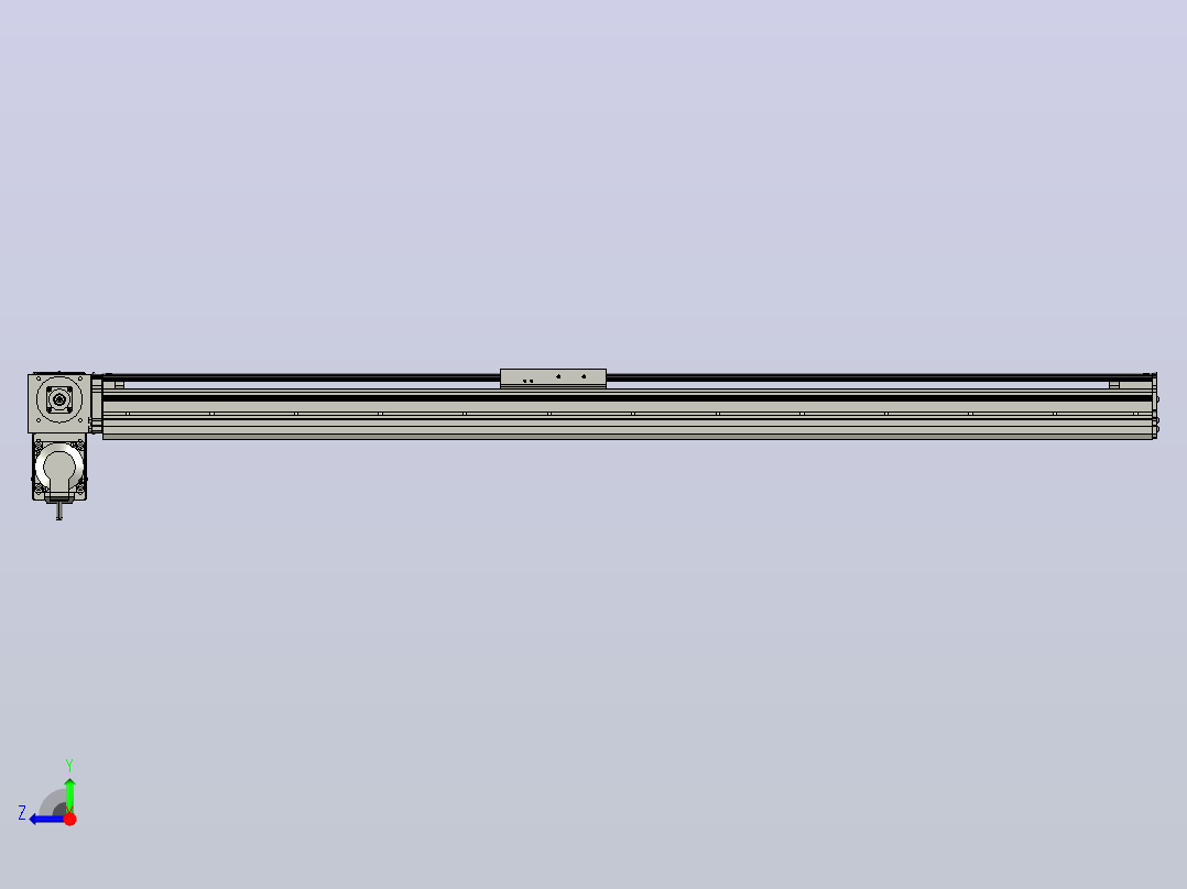 MT120BT半封闭皮带滑台[MT120BT.L100.1000.LD.P40.C3]右视图