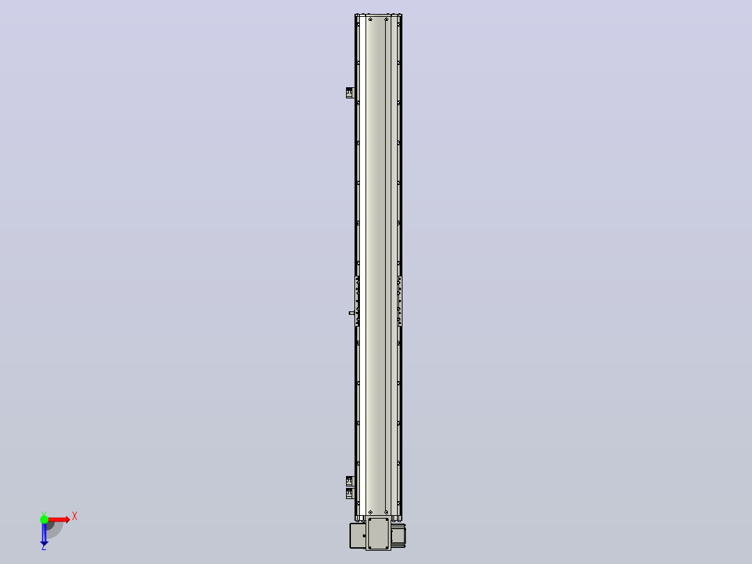 MT120BT半封闭皮带滑台[MT120BT.L100.1000.LD.P40.C3]俯视图