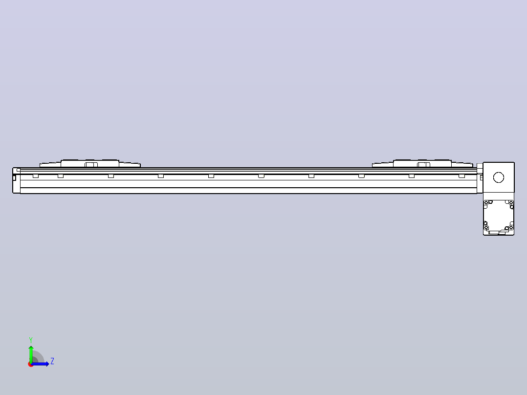 皮带直线轴双滑块型TPA-GCBS-120-P70-L225-RP-M20-N3左视图