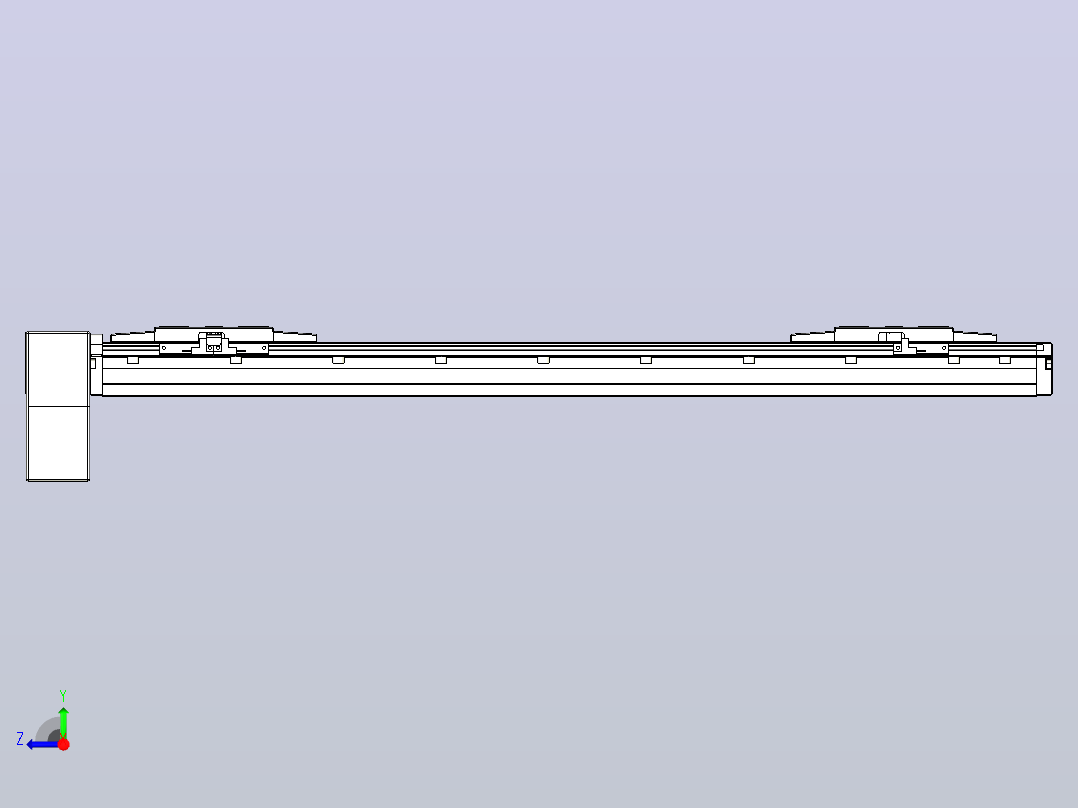 皮带直线轴双滑块型TPA-GCBS-120-P70-L225-RP-M20-N3右视图