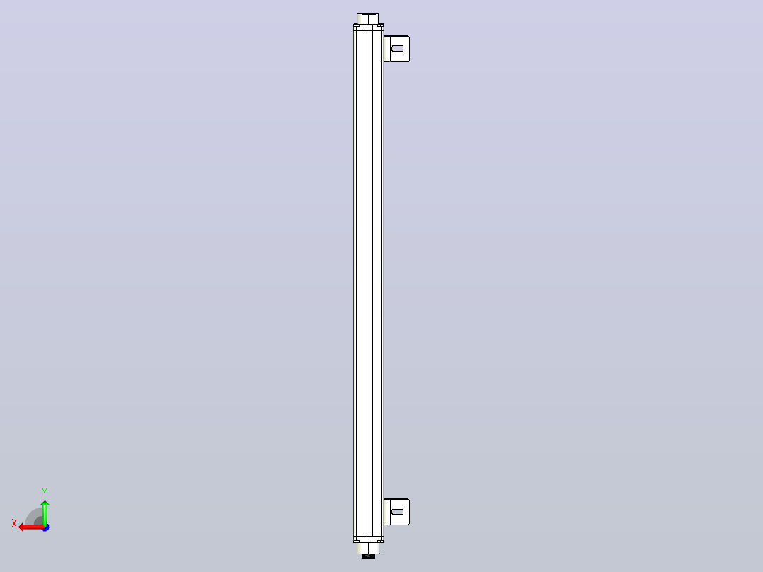 XTN5610（总高：590mm）安全光栅后视图