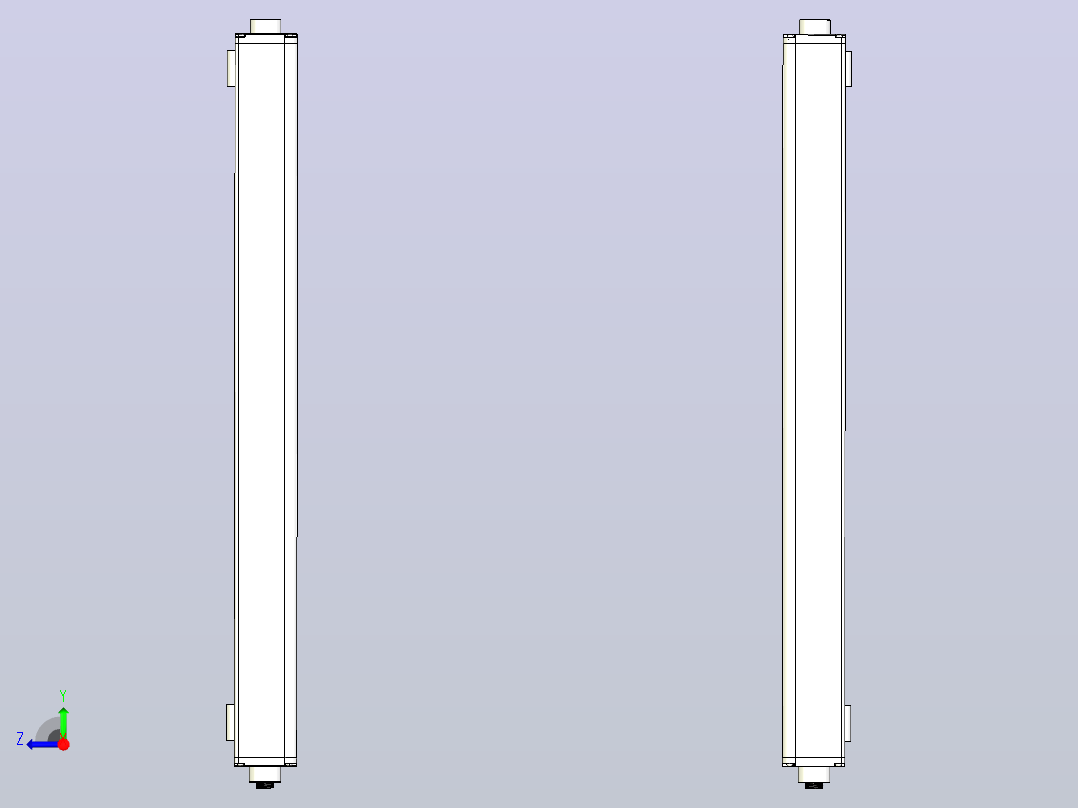 XTN5610（总高：590mm）安全光栅右视图