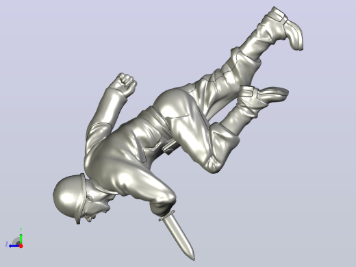 手里拿着刺刀的士兵右视缩略图