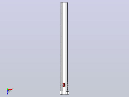 皮带直线轴半封闭可选导轨TPA-HNB-120D-110-L1300-LP-Y-P40-N3俯视缩略图