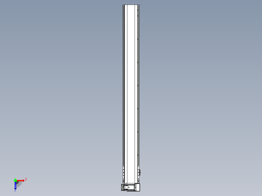 皮带直线轴半封闭可选导轨TPA-HNB-140D-120-L1300-RU-C-P40-N3俯视缩略图