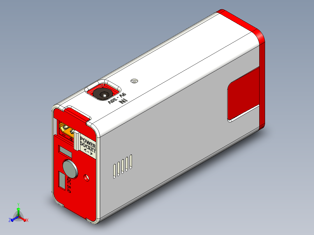 储能设备 储能柜powerbank--stp主视图