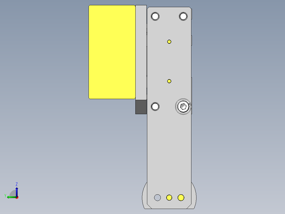 搬运管子组件左视图
