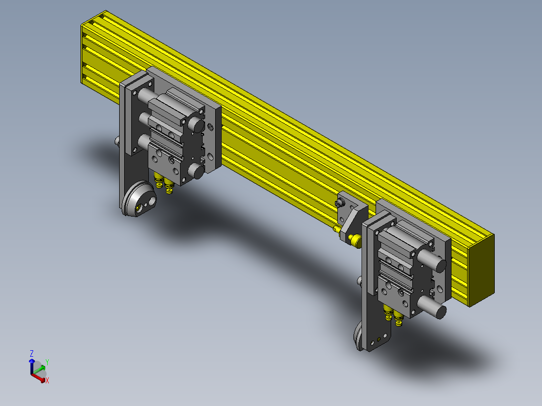 搬运管子组件正等轴测图