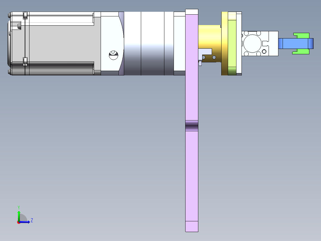 夹取翻转机构sw20可编辑左视图