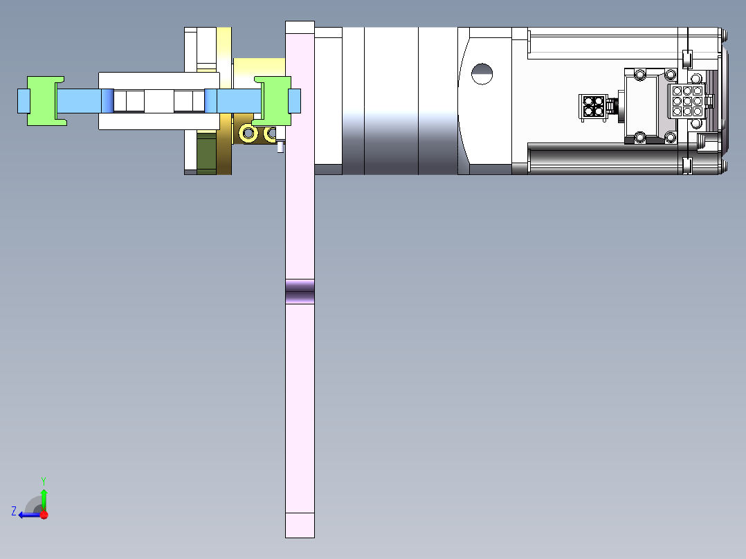 夹取翻转机构sw20可编辑右视图
