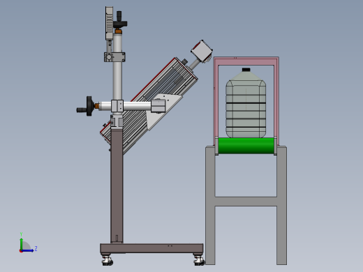 倾斜打标平台sw18可编辑左视缩略图