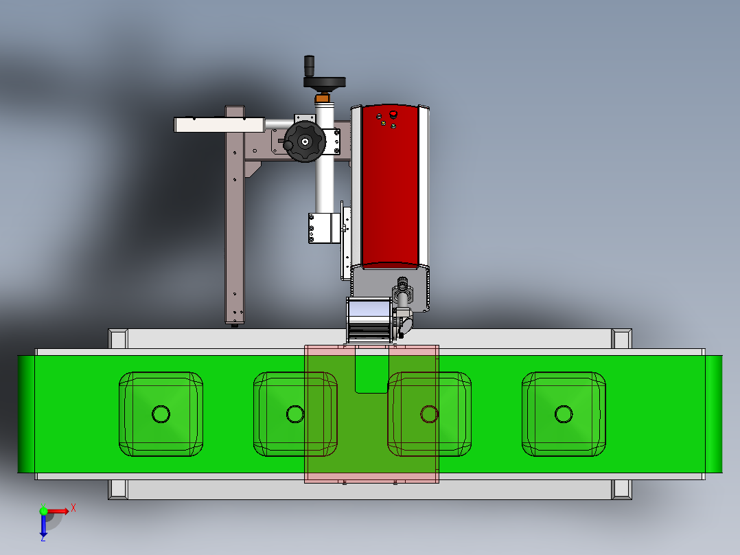 倾斜打标平台sw18可编辑俯视图