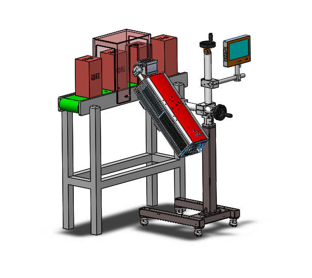 倾斜打标平台sw18可编辑