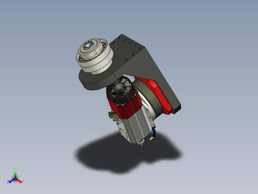 龙门机床旋转轴Gimbal Rotary模型3D图纸 INVENTOR设计正等轴测缩略图